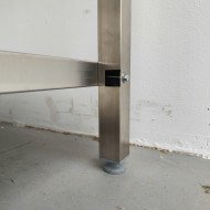 126.Mesa Mural con 1 Estante 1600x700x850 mm Desmontable ®Romux (AC-16+70)