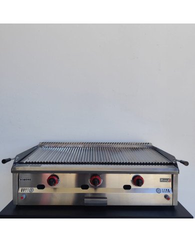 132. Barbacoa Industrial a Gas con Piedra Volcánica 100 cm Sobremesa (CC-45)