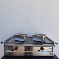 132. Barbacoa Industrial a Gas con Piedra Volcánica 100 cm Sobremesa (CC-45)