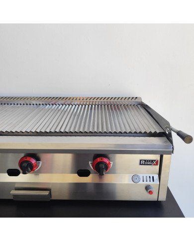 132. Barbacoa Industrial a Gas con Piedra Volcánica 100 cm Sobremesa (CC-45)