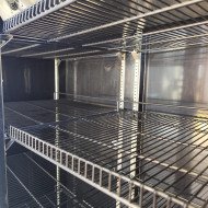 133. Armario Expositor de Congelación Modelo D Luz Led - 2 Puertas de Cristal Negro 1200 Litros Ventilado (FR-150)