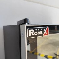 133. Armario Expositor de Congelación Modelo D Luz Led - 2 Puertas de Cristal Negro 1200 Litros Ventilado (FR-150)