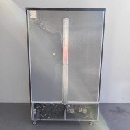 133. Armario Expositor de Congelación Modelo D Luz Led - 2 Puertas de Cristal Negro 1200 Litros Ventilado (FR-150)