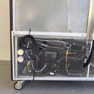 133. Armario Expositor de Congelación Modelo D Luz Led - 2 Puertas de Cristal Negro 1200 Litros Ventilado (FR-150)
