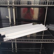 133. Armario Expositor de Congelación Modelo D Luz Led - 2 Puertas de Cristal Negro 1200 Litros Ventilado (FR-150)
