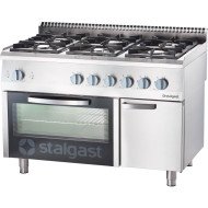 Cocina 6 Fuegos Gas Natural con Horno Estático | Gastroten