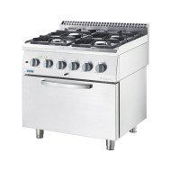 Cocina 4 Fuegos Gas Butano Horno Convección Stalgast | Equipamiento Industrial