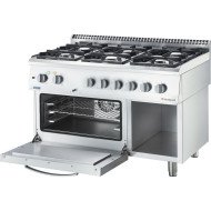 Cocina 6 Fuegos Gas Natural 3,5kw | Equipamiento Industrial