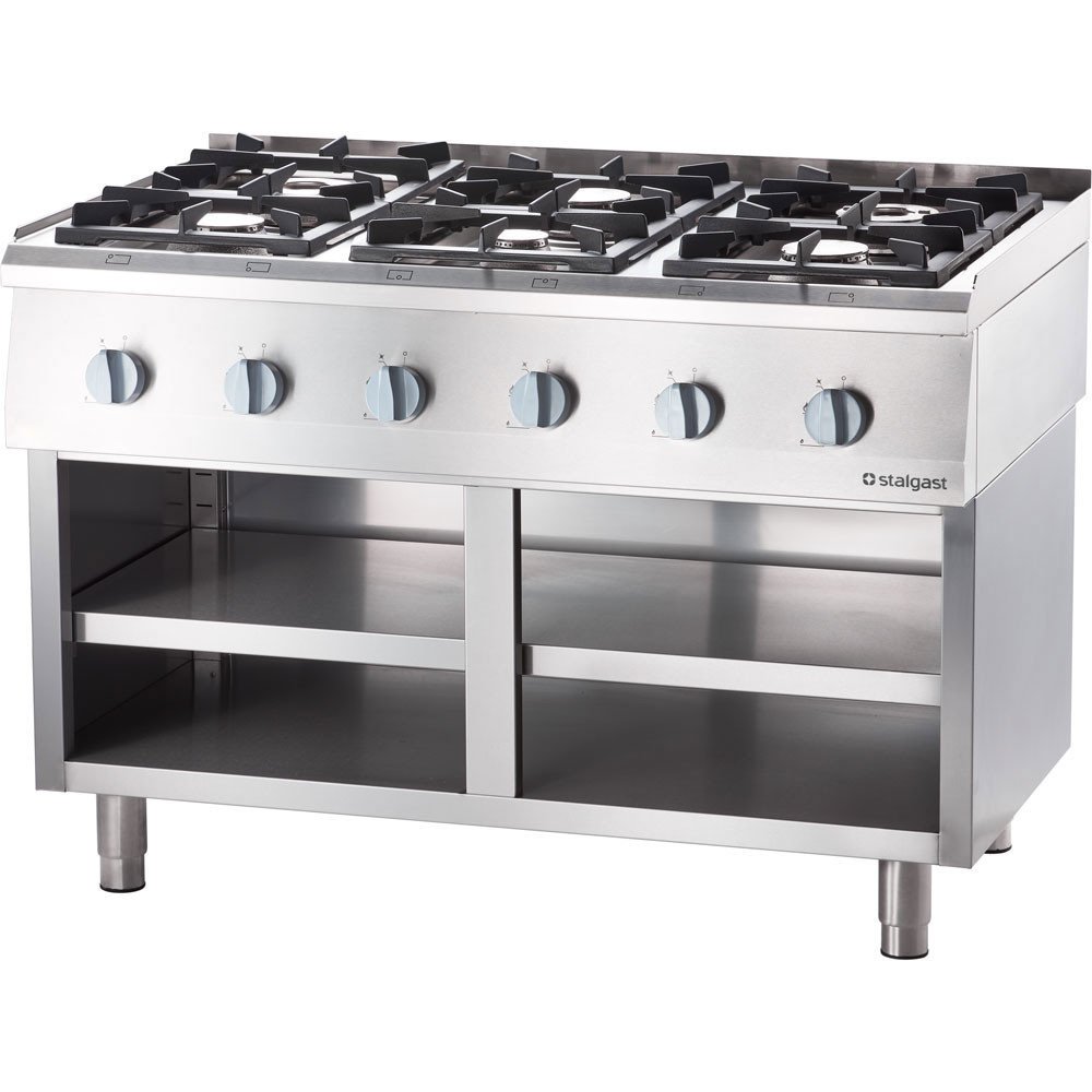 Cocina 6 Fuegos Sobremesa Gas Natural Stalgast | Equipamiento Profesional