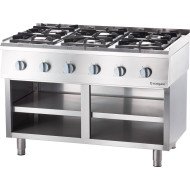 Cocina 6 Fuegos Sobremesa Gas Natural Stalgast | Equipamiento Profesional