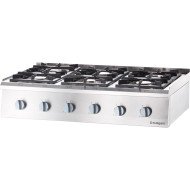 Cocina 6 Fuegos Sobremesa Gas Butano | Equipamiento Industrial