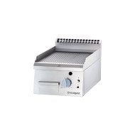 Plancha Acero Sobremesa Ranurada 40 Gas Natural | Gastroten