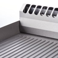 Plancha Acero Sobremesa Ranurada 40 Gas Natural | Gastroten