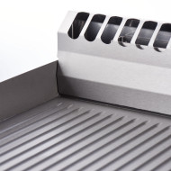 Plancha Acero Sobremesa Ranurada 80 Gas Natural | Gastroten