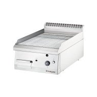 Plancha Cromo Duro Sobremesa Ranurada 40 Gas Butano | Gastroten