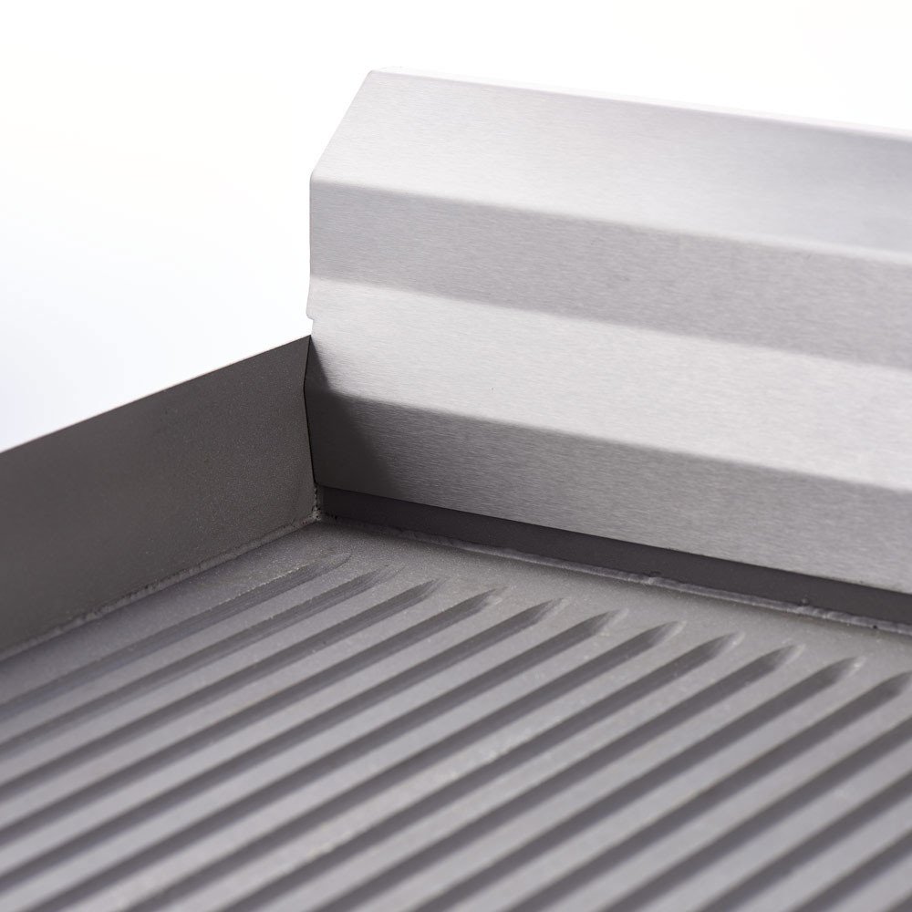 Plancha Acero Sobremesa Ranurada 80 Eléctrica | Equipamiento Hostelería