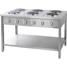 Cocina Eléctrica 6 Fuegos Trifásica | Equipamiento Hostelería