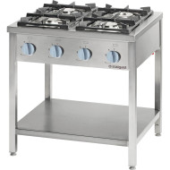 Cocina 4 Fuegos Gas Natural Mesa 800x700 | Equipamiento Industrial