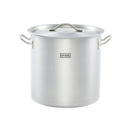Olla Recta con Tapa 32 cm Ø 25,7L | Equipamiento Industrial