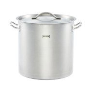 Olla Recta con Tapa 36 cm 36,6L | Equipamiento Industrial