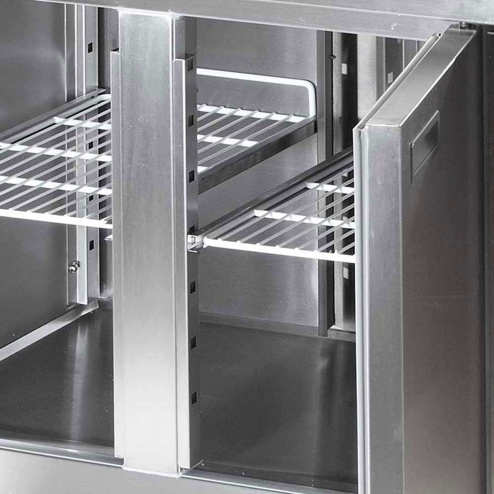 Bajo Mostrador Congelación 2 Puertas 136x70 | Equipamiento Industrial