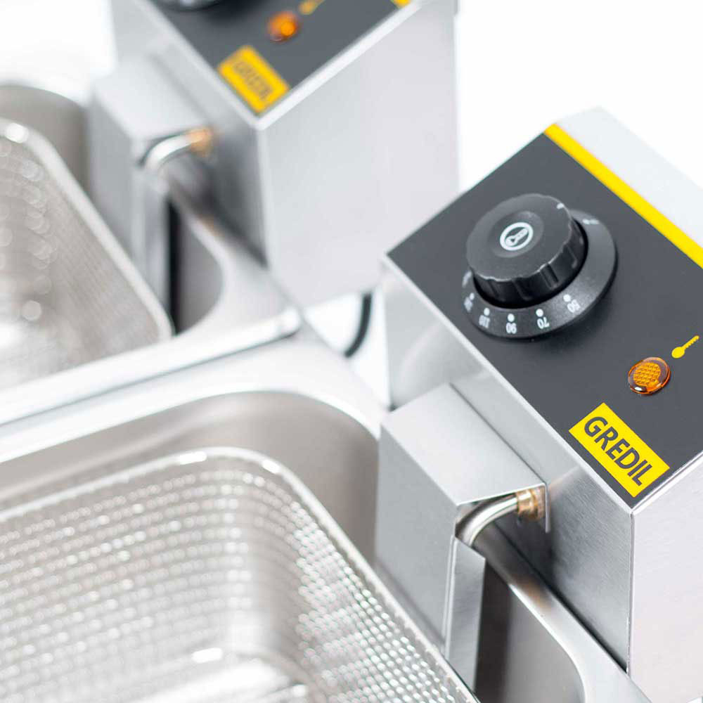 Freidora Eléctrica Doble 5+5 Litros Gredil | Hostelería Profesional