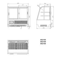 Vitrina Pastelera Refrigerada 100L Ventilada Romux | Hostelería Profesional