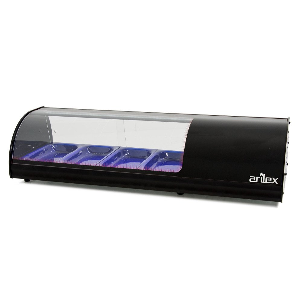 Vitrina Refrigerada Curva 4 Cubetas GN 1/3 | Gastroten