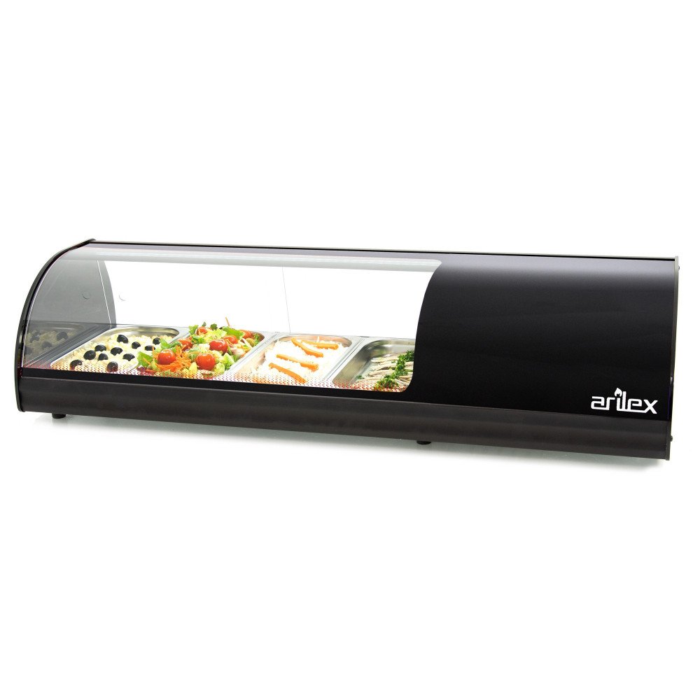 Vitrina Refrigerada Curva 4 Cubetas GN 1/3 | Gastroten