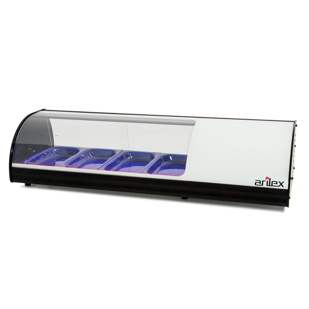 Vitrina Refrigerada Curva 4 Cubetas GN 1/3 | Gastroten