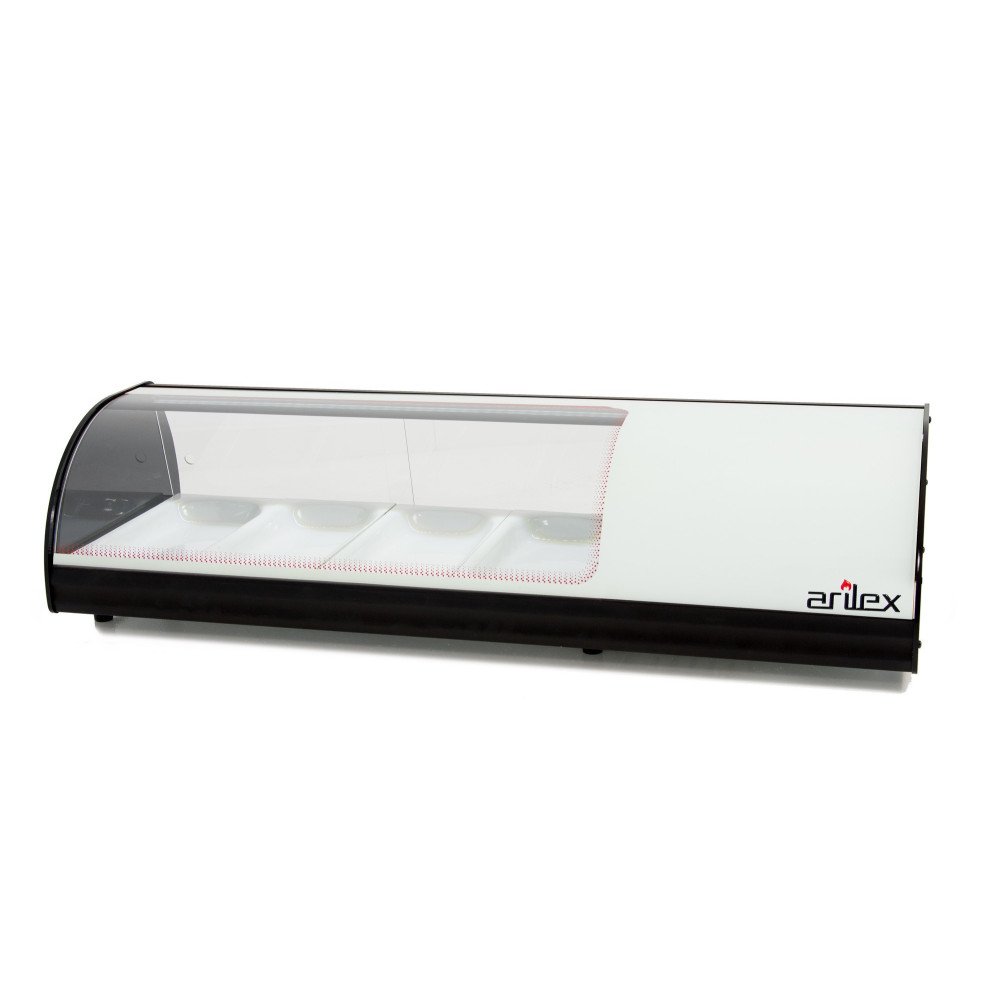 Vitrina Refrigerada Curva 4 Cubetas GN 1/3 | Gastroten