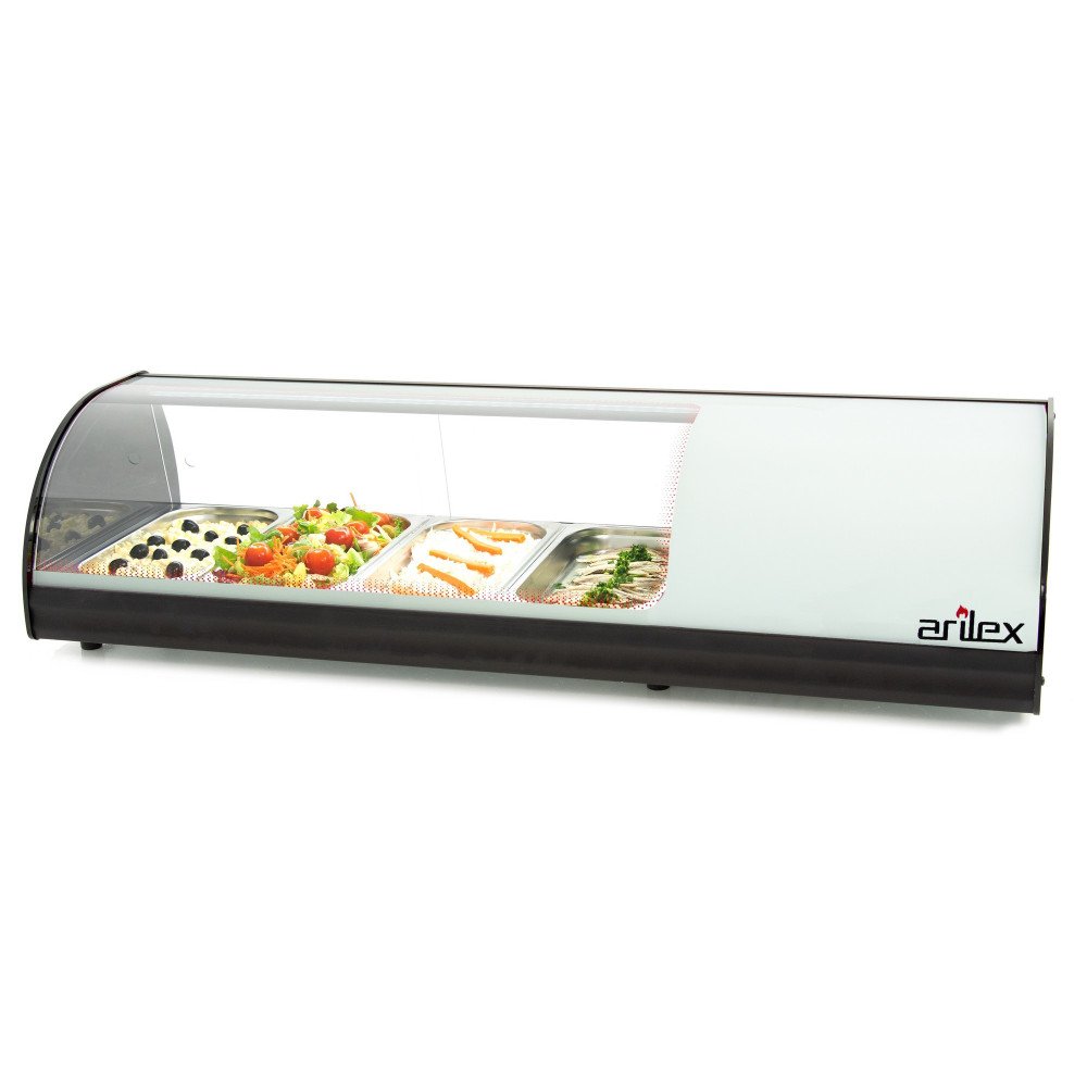 Vitrina Refrigerada Curva 4 Cubetas GN 1/3 | Gastroten