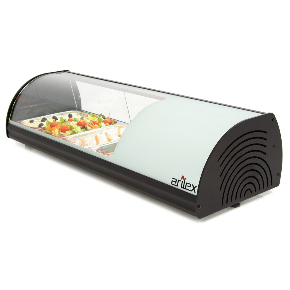 Vitrina Refrigerada Curva 4 Cubetas GN 1/3 | Gastroten