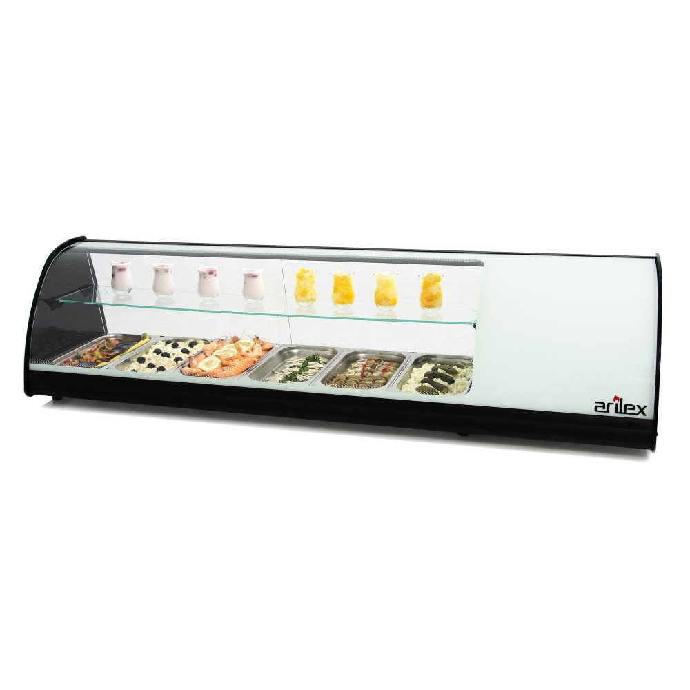 Vitrina Refrigerada Doble 6 Cubetas GN 1/3 | Gastroten