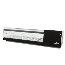 Vitrina Refrigerada Tapas Plana 6 Cubetas GN 1/3 | Gastroten